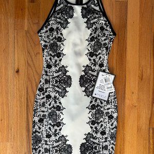 B. Darlin Black and White Lace Bodycon Dress